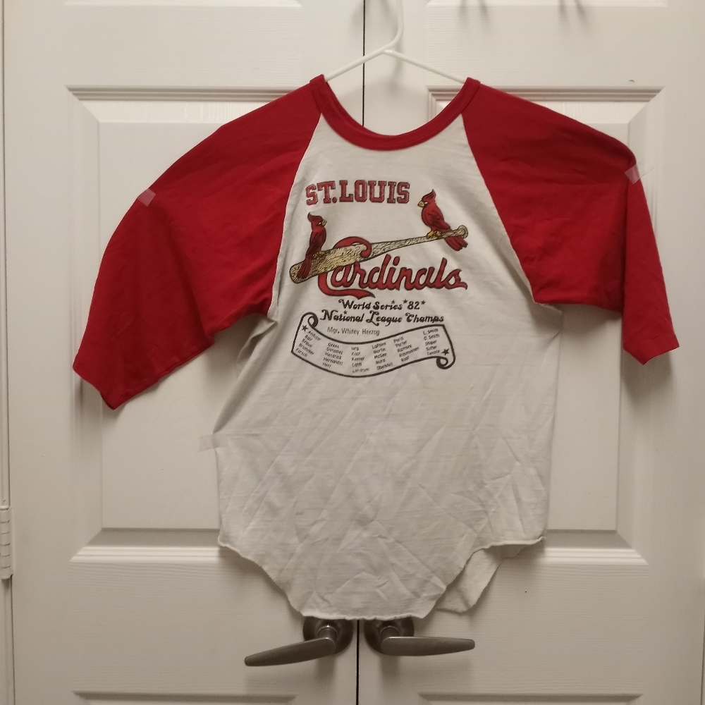Vintage st Louis cardinals 3/4 sleeve world series t shirts